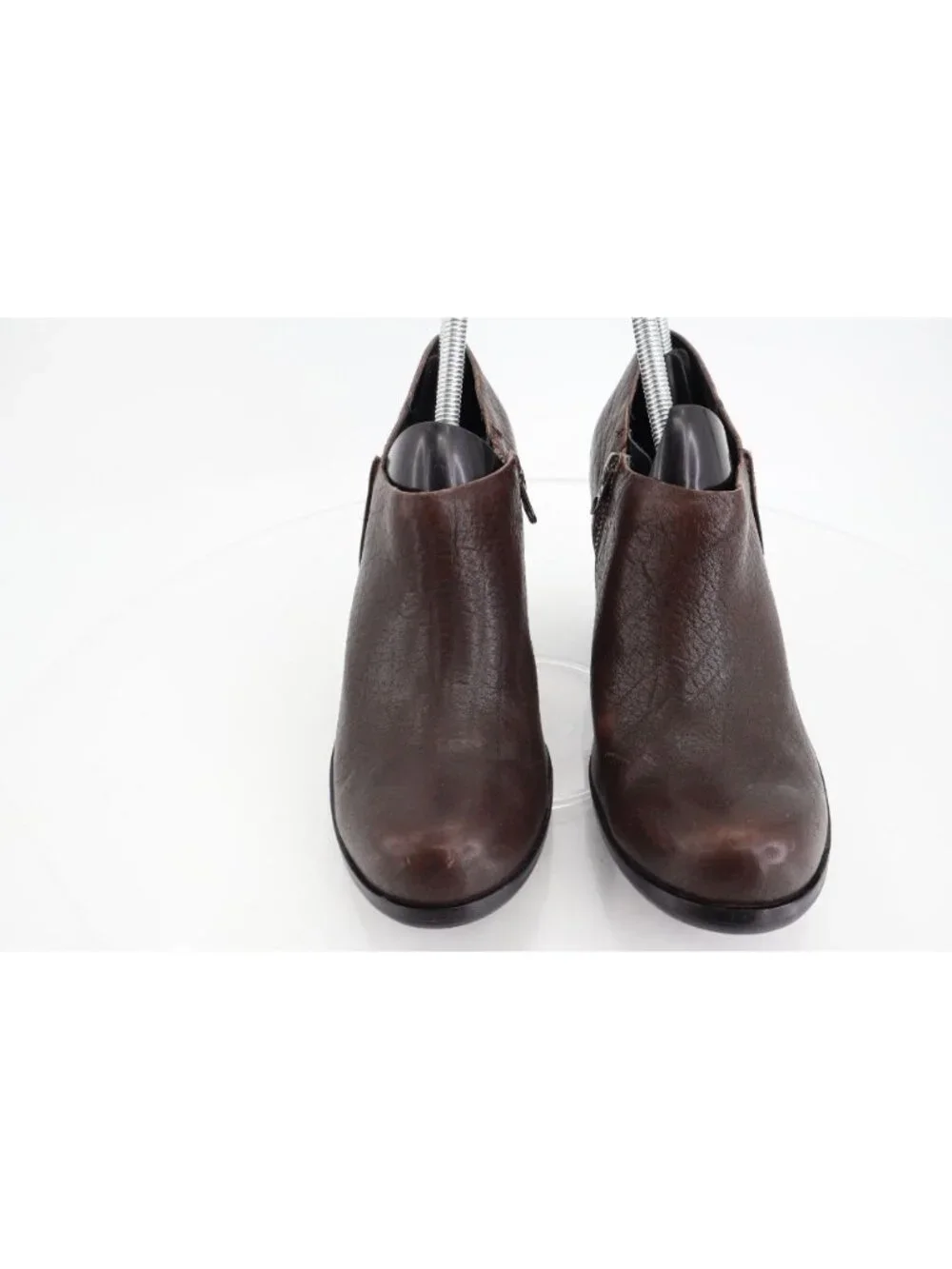 Kork Ease Natalya Women's 8 M Brown Leather Zip Wedge Ankle Bootie Shoes